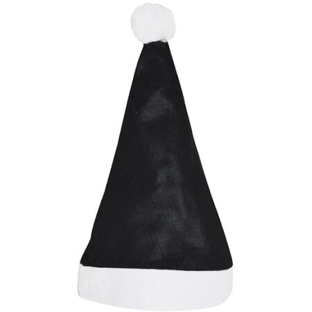 Printwear Christmas Hat / Nikolaus Mütze Black|White