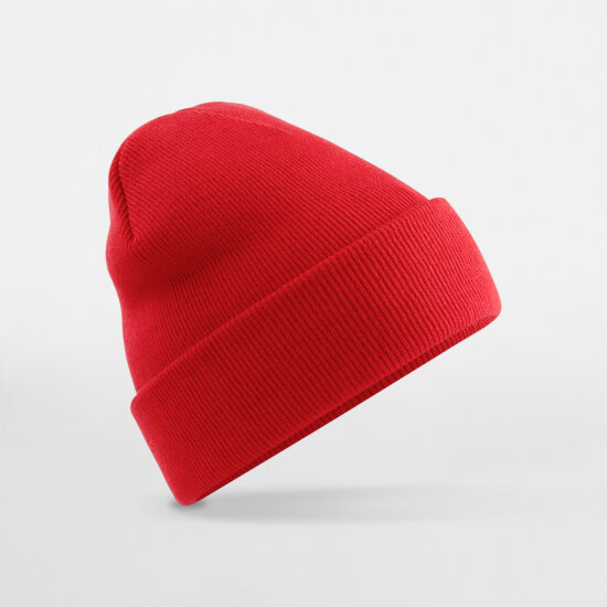 Mützen in Bright Red: Original Cuffed Beanie CB45 von Beechfield