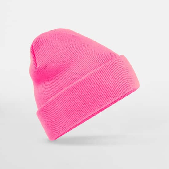 Mützen in Fluorescent Pink (Neon): Original Cuffed Beanie CB45 von Beechfield