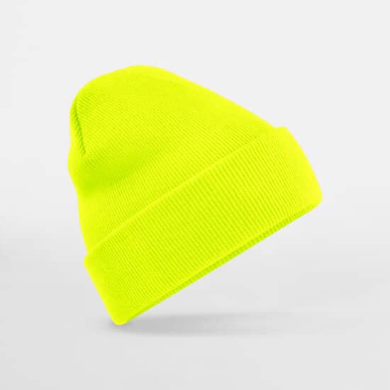 Mützen in Fluorescent Yellow (Neon): Original Cuffed Beanie CB45 von Beechfield