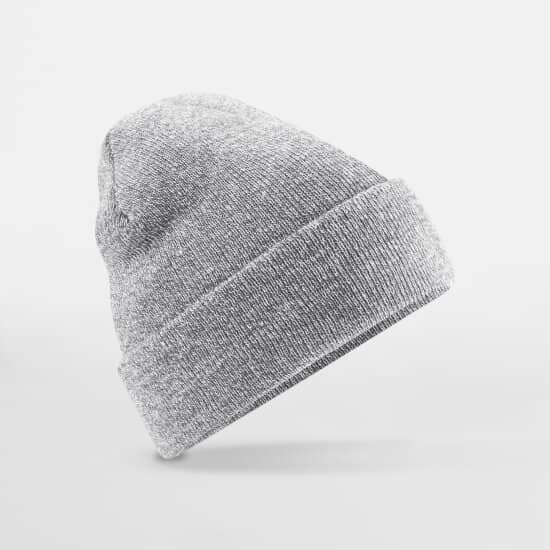 Mützen in Heather Grey: Original Cuffed Beanie CB45 von Beechfield