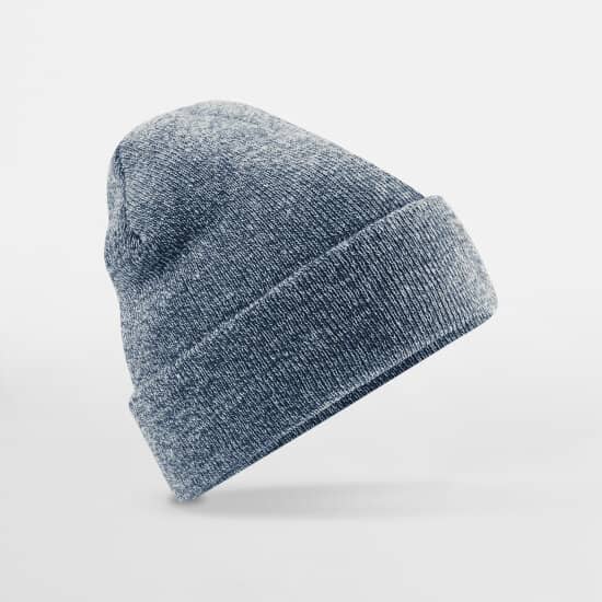 Mützen in Heather Navy: Original Cuffed Beanie CB45 von Beechfield