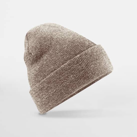 Mützen in Heather Oatmeal: Original Cuffed Beanie CB45 von Beechfield