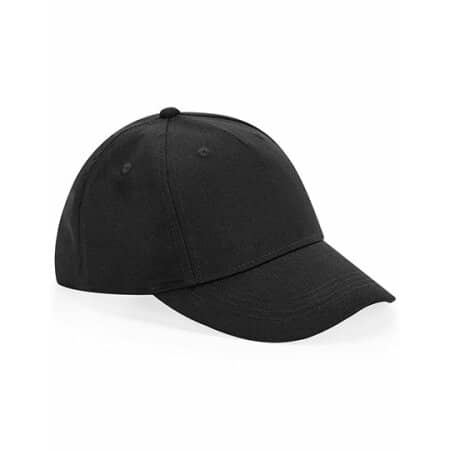 Beechfield Junior Organic Cotton 5 Panel Cap Black