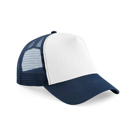 Beechfield Junior Snapback Trucker French Navy|White