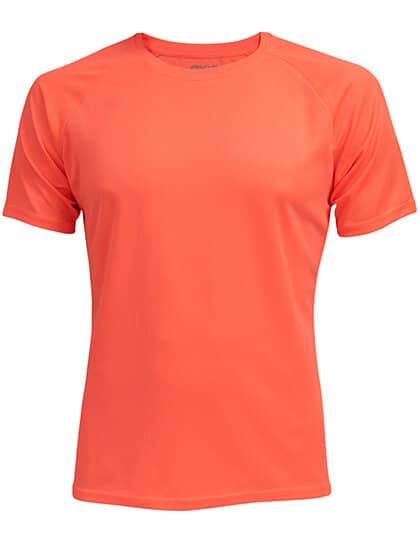 T-Shirts in Neon Peach: Rainbow Tech Tee CN100 von CONA SPORTS