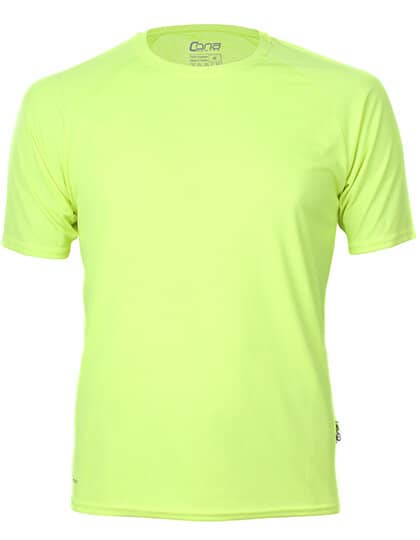 T-Shirts in Neon Yellow: Rainbow Tech Tee CN100 von CONA SPORTS