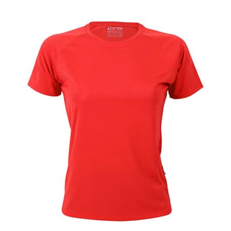 CONA SPORTS Rainbow Ladies` Tech Tee Lobster Red