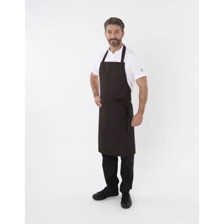 Dennys London Bib Apron With Adjustable Halter Peat