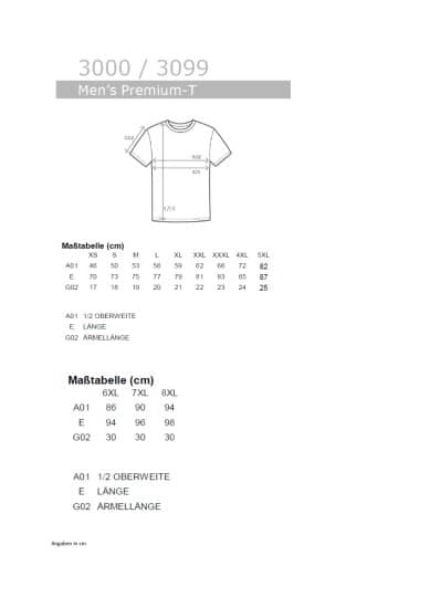 T-Shirts: Men`s Premium-T E3000 von Promodoro
