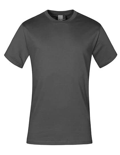 T-Shirts in Steel Grey (Solid): Men`s Premium-T E3000 von Promodoro