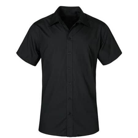 Promodoro Men`s Poplin Shirt Short Sleeve Black