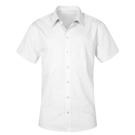 Promodoro Men`s Poplin Shirt Short Sleeve White