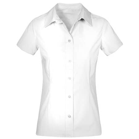 Promodoro Women`s Poplin Shirt Short Sleeve White