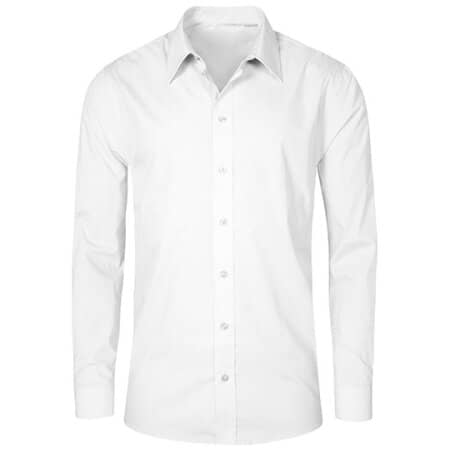 Promodoro Men`s Poplin Shirt Long Sleeve White
