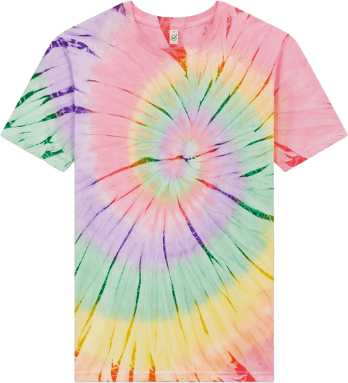 T-Shirts in Tie Dye Rainbow: Unisex Organic T-Shirt EP01 von EarthPositive