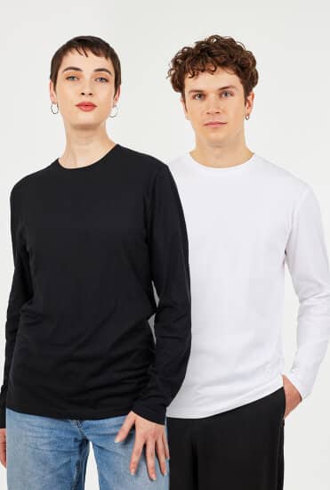 Longsleeves: Unisex Organic Longsleeve T-Shirt EP01L von EarthPositive
