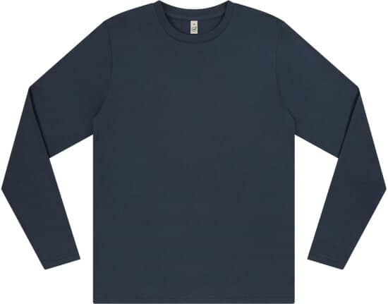 Longsleeves in Denim Blue: Unisex Organic Longsleeve T-Shirt EP01L von EarthPositive