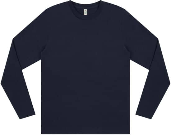 Longsleeves in French Navy: Unisex Organic Longsleeve T-Shirt EP01L von EarthPositive