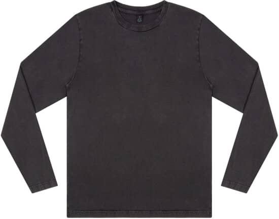 Longsleeves in Stone Washed Black: Unisex Organic Longsleeve T-Shirt EP01L von EarthPositive