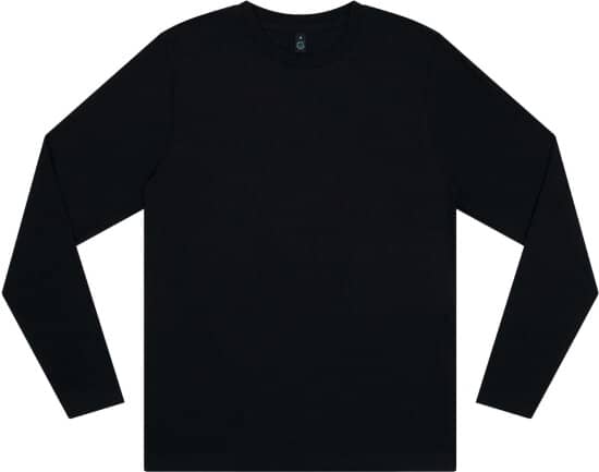 Longsleeves in Black: Unisex Organic Longsleeve T-Shirt EP01L von EarthPositive