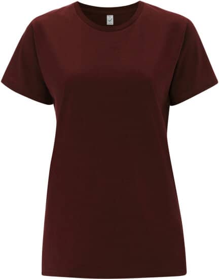 T-Shirts in Burgundy: Women`s Classic Jersey T-Shirt EP02 von EarthPositive