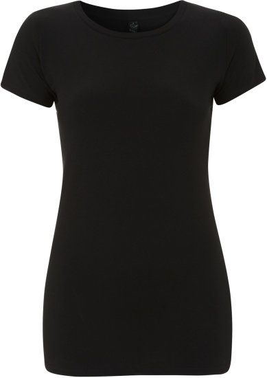 T-Shirts in Black: Earthpositive® Women`s Slim-Fit Organic T-Shirt EP04 von EarthPositive