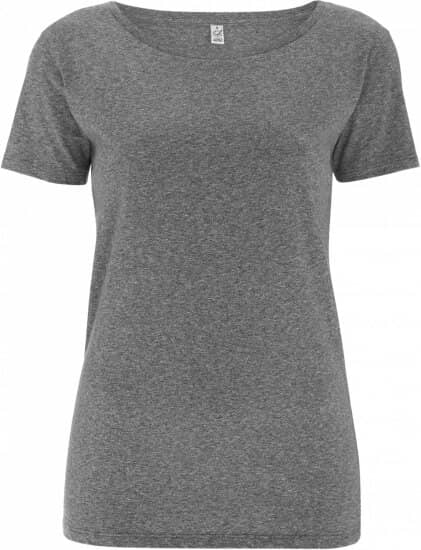 T-Shirts in Black Marl: Women`s Special Yarn Effect T-Shirt EP14 von EarthPositive