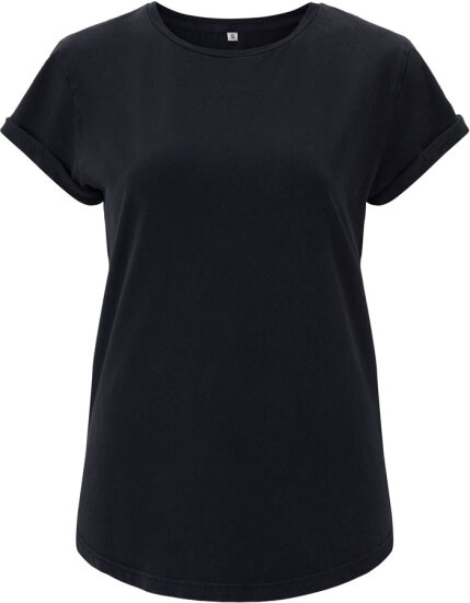 T-Shirts in Navy: Women`s Rolled Up Sleeve Organic EP16 von EarthPositive