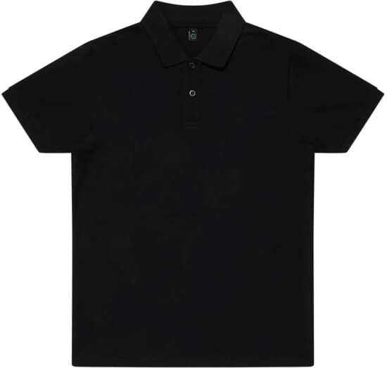 Poloshirts in Black: Piqué Polo Shirt EP40 von EarthPositive