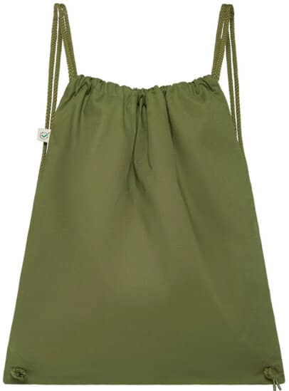 Taschen in Khaki Green: Drawstring Gym Bag EP76 von EarthPositive