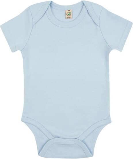 Bodies und Schlafanzüge in Soft Blue: Baby Organic Babygrow EPB02 von EarthPositive
