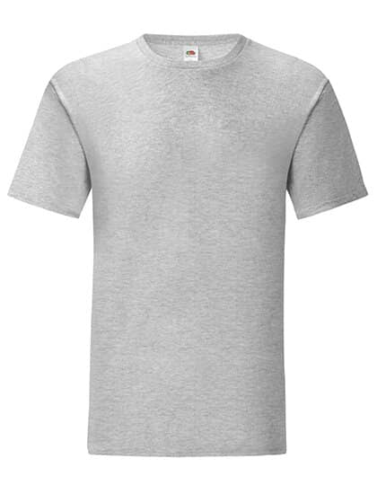 T-Shirts in Heather Grey: Iconic T F130 von Fruit of the Loom