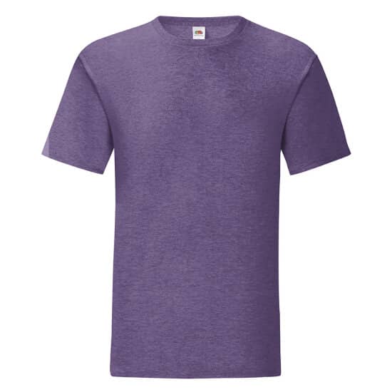 T-Shirts in Heather Purple: Iconic T F130 von Fruit of the Loom