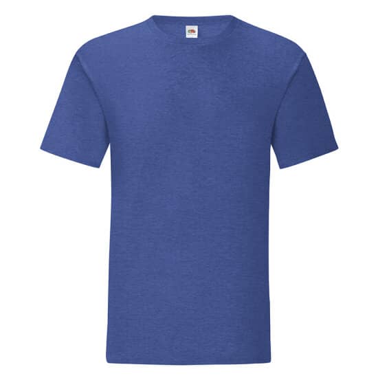 T-Shirts in Heather Royal: Iconic T F130 von Fruit of the Loom