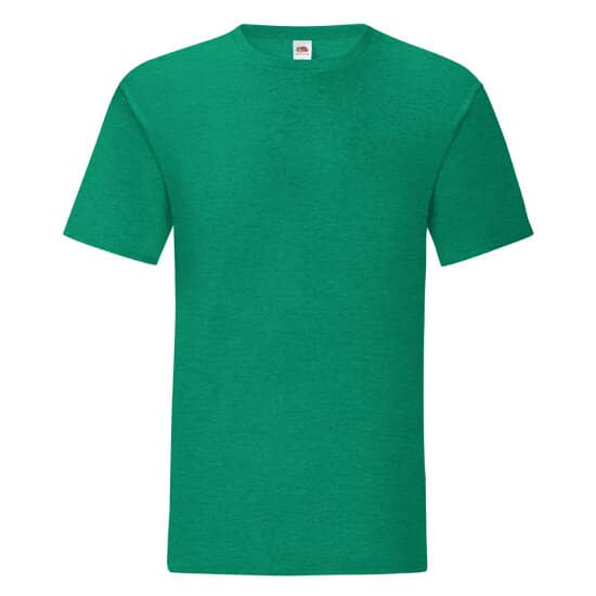 T-Shirts in Heather Green: Iconic T F130 von Fruit of the Loom