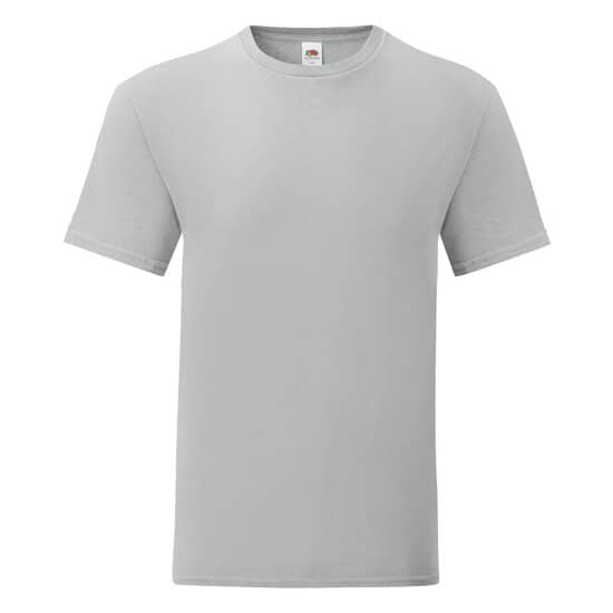 T-Shirts in Zinc (Solid): Iconic T F130 von Fruit of the Loom