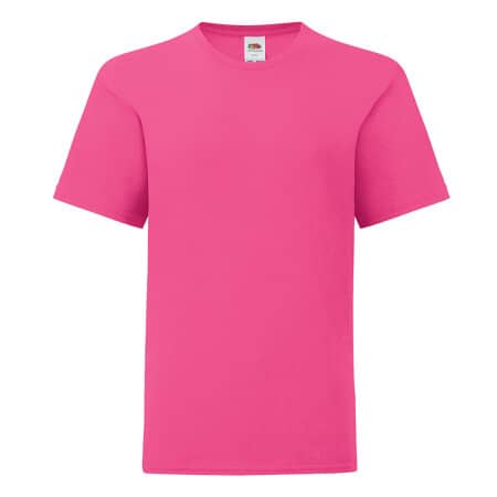 Fruit of the Loom Kids Iconic T Fuchsia
