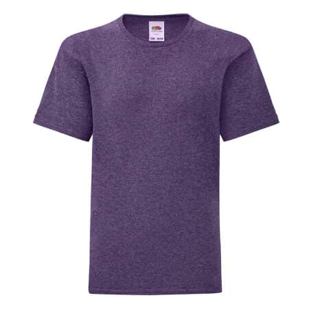 Fruit of the Loom Kids Iconic T Heather Purple
