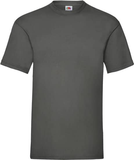 T-Shirts in Light Graphite (Solid): Valueweight T F140 von Fruit of the Loom