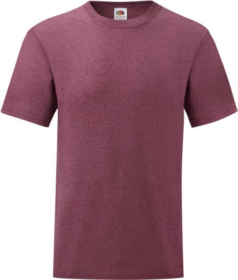 T-Shirts in Heather Burgundy: Valueweight T F140 von Fruit of the Loom