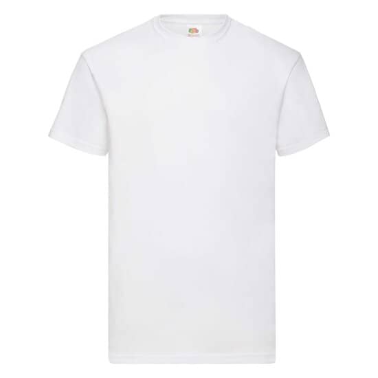 T-Shirts in White: Valueweight T F140 von Fruit of the Loom