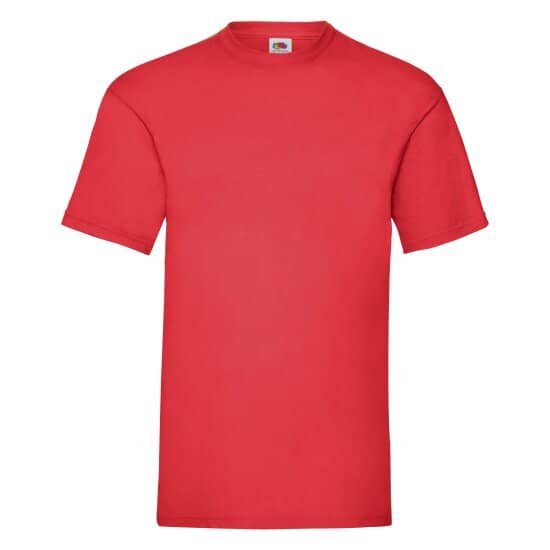 T-Shirts in Red: Valueweight T F140 von Fruit of the Loom