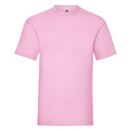 T-Shirts in Light Pink: Valueweight T F140 von Fruit of the Loom