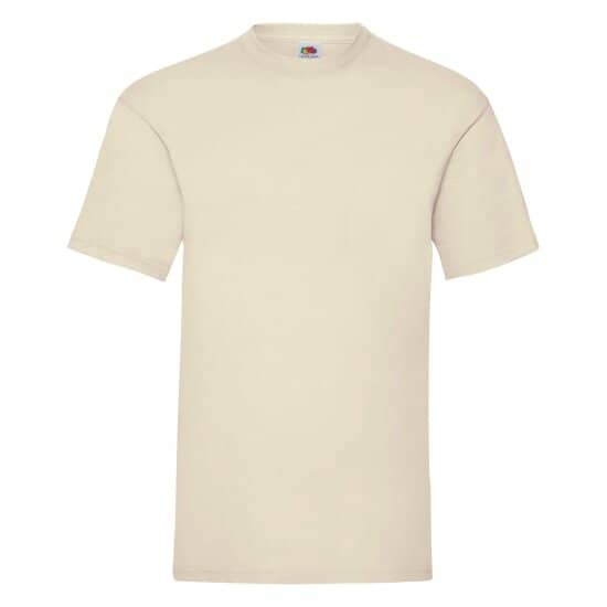 T-Shirts in Natural: Valueweight T F140 von Fruit of the Loom