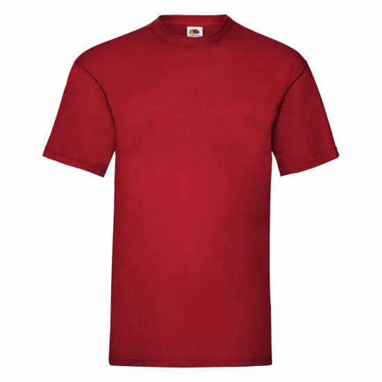 T-Shirts in Brick Red: Valueweight T F140 von Fruit of the Loom