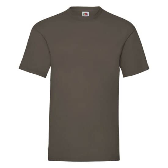 T-Shirts in Chocolate: Valueweight T F140 von Fruit of the Loom