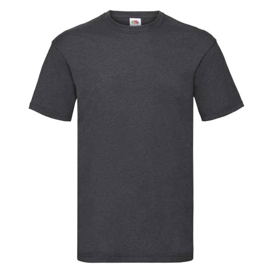 T-Shirts in Dark Grey Heather: Valueweight T F140 von Fruit of the Loom