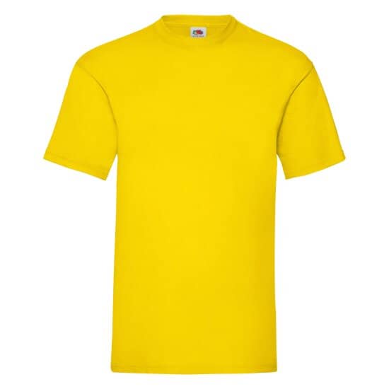 T-Shirts in Yellow: Valueweight T F140 von Fruit of the Loom