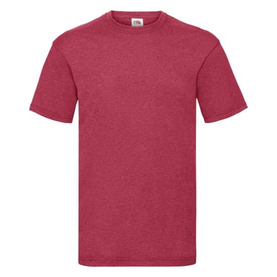 T-Shirts in Vintage Heather Red: Valueweight T F140 von Fruit of the Loom